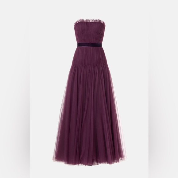 Zac Posen Pleated Tulle Couture Gown - Picture 12 of 12